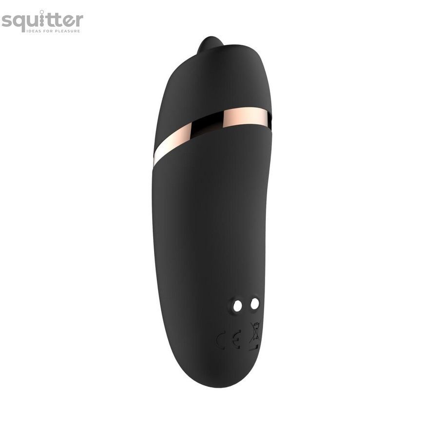 Мінівібратор з язичком Rosy Gold - Vibrating & Licking Dual Stimulator SX3920 - онлайн-сексшоп Сквітер