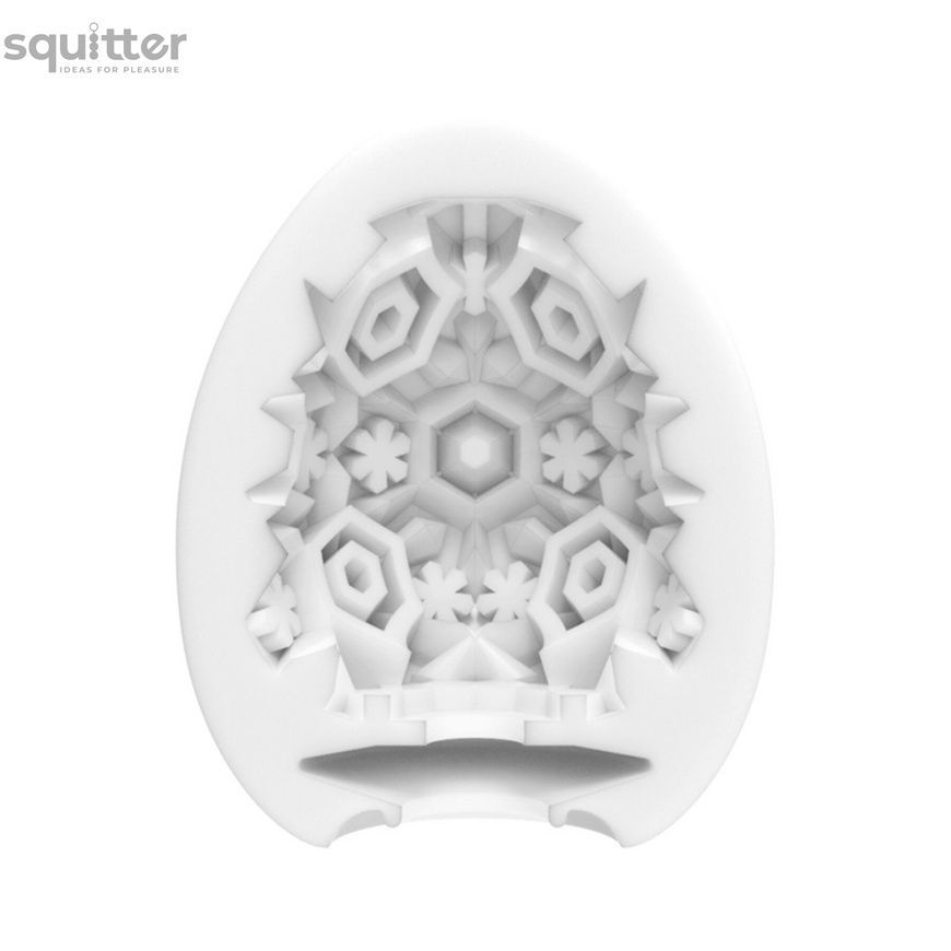 Мастурбатор-яйце Tenga Egg Snow Crystal з охолоджувальним лубрикантом SO8063 - онлайн-сексшоп Сквітер