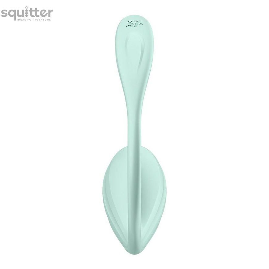 Смарт-віброяйце Satisfyer Smooth Petal Connect App Mint SX0666 - онлайн-сексшоп Сквітер