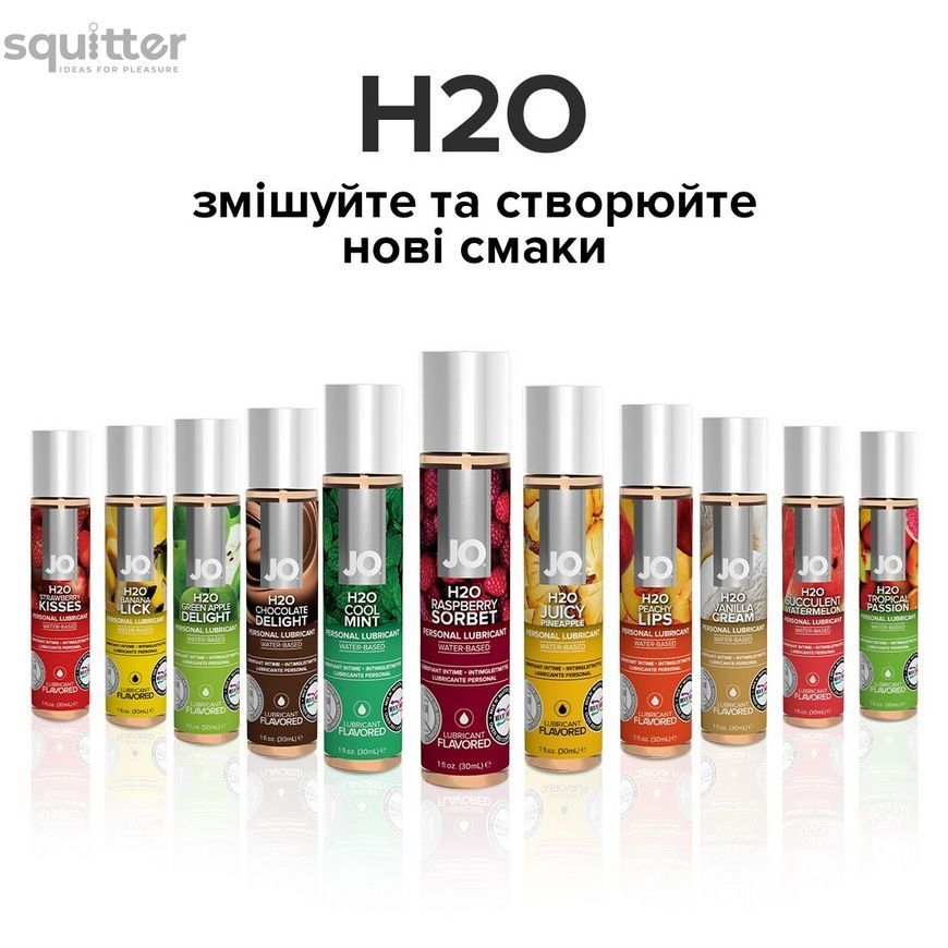 Смазка на водной основе System JO H2O &mdash; Raspberry Sorbet (30 мл) без сахара, растительный глицерин SO1468 - онлайн-сексшоп Сквитер