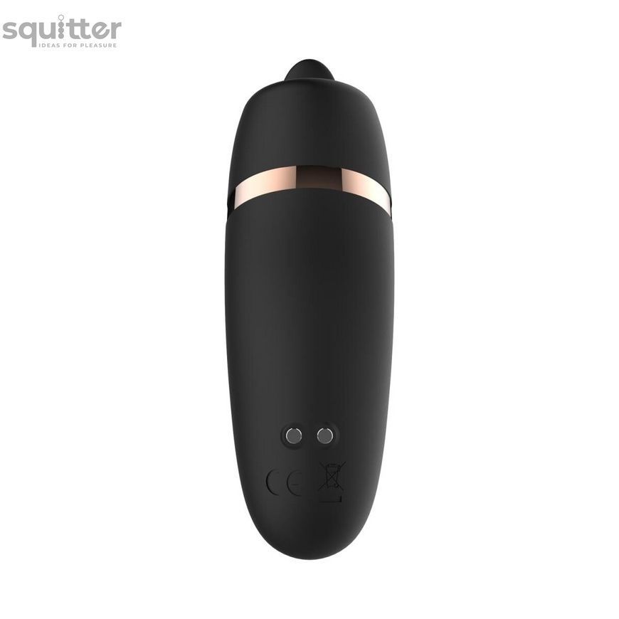 Мінівібратор з язичком Rosy Gold - Vibrating & Licking Dual Stimulator SX3920 - онлайн-сексшоп Сквітер