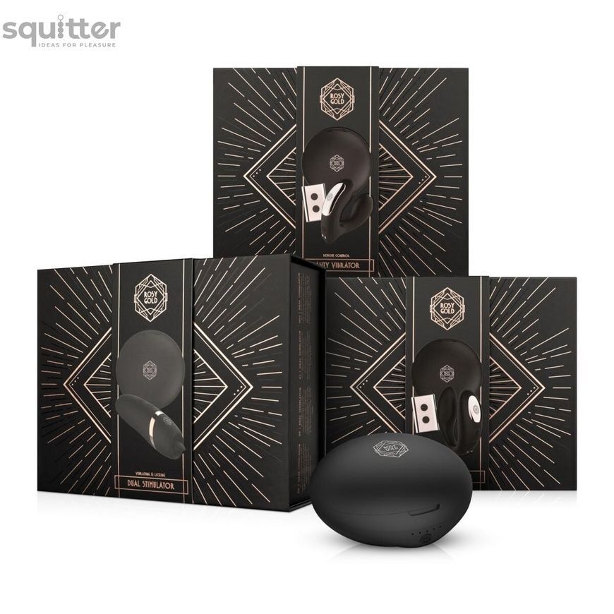 Мінівібратор з язичком Rosy Gold - Vibrating & Licking Dual Stimulator SX3920 - онлайн-сексшоп Сквітер