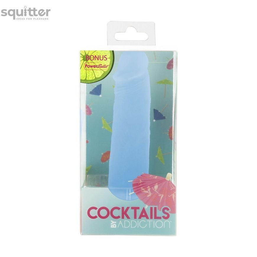 Фалоімітатор на присосці Cocktails by Addiction &ndash; Blue Lagoon SX1298 - онлайн-сексшоп Сквітер