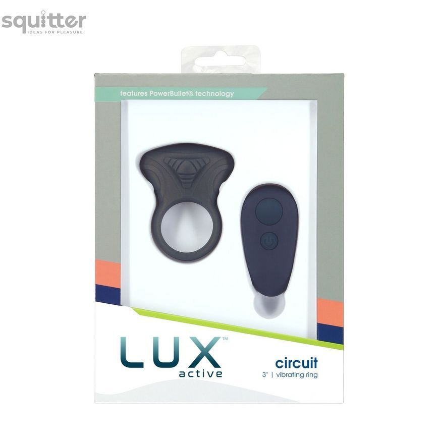 Ерекційне віброкільце Lux Active Circuit Vibrating Cock Ring, пульт ДК, 7 режимів вібрації SO6843 - онлайн-сексшоп Сквітер