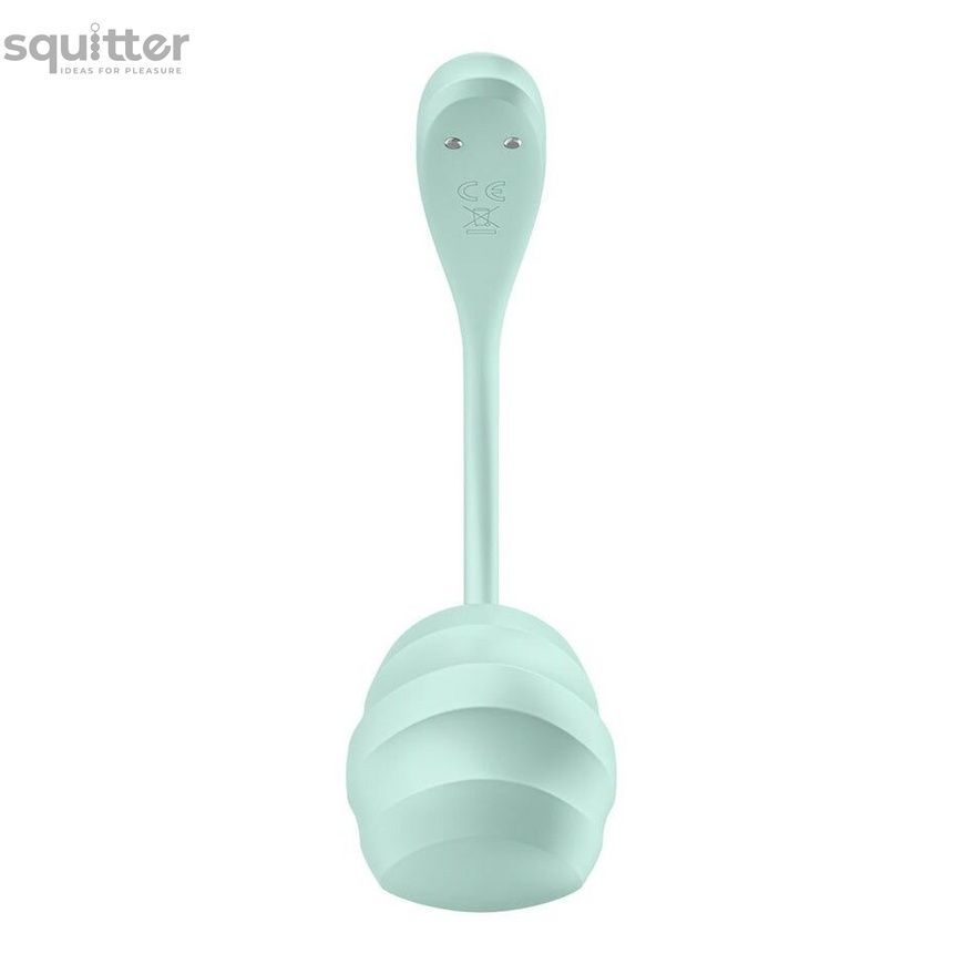 Смарт-віброяйце Satisfyer Smooth Petal Connect App Mint SX0666 - онлайн-сексшоп Сквітер