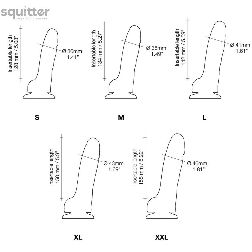 Реалістичний фалоімітатор Strap-On-Me Sliding Skin Realistic Dildo Vanille L, ефект рухливої шкіри SO6261 - онлайн-сексшоп Сквітер