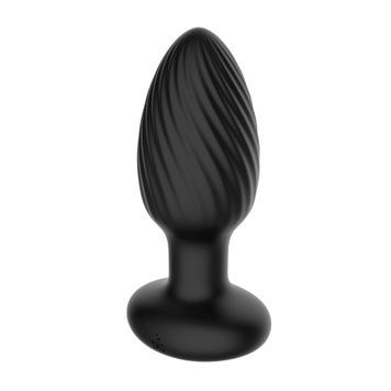Анальная пробка Nexus TORNADO Remote Control Rotating Butt Plug - Black SO8697 - онлайн-сексшоп Сквитер