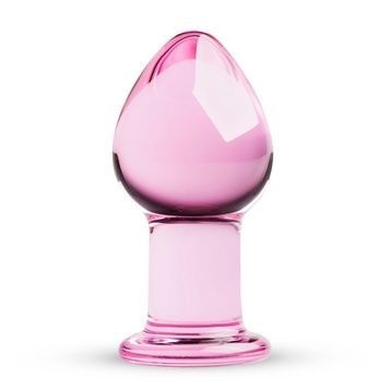Розовая анальная пробка из стекла Gildo Pink Glass Buttplug No. 27 SO4421 - онлайн-сексшоп Сквитер