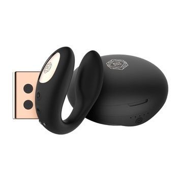 Вібратор для пар Rosy Gold - Remote Control Couple Vibrator SX3921 - онлайн-сексшоп Сквітер