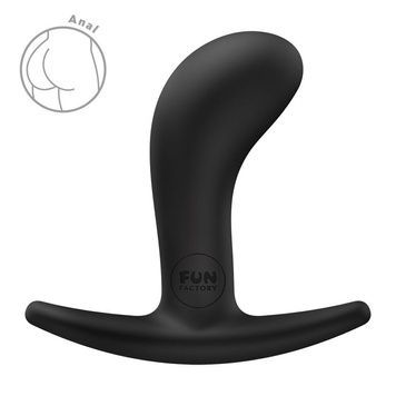 Анальна пробка Fun Factory BOOTIE S Black, діаметр 2,8 см, тонкий обмежувач SX3664 - онлайн-сексшоп Сквітер
