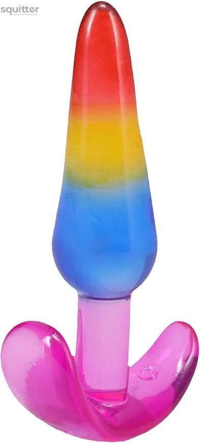 Набір анальних пробок Doc Johnson Crystal Jellies - Anal Trainer Set - Rainbow SX4435 - онлайн-сексшоп Сквітер