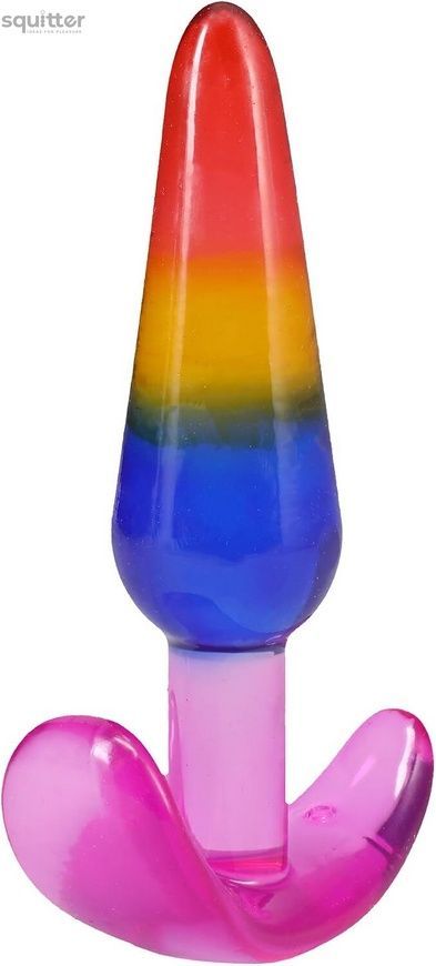 Набір анальних пробок Doc Johnson Crystal Jellies - Anal Trainer Set - Rainbow SX4435 - онлайн-сексшоп Сквітер