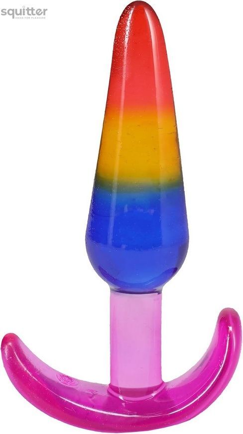 Набір анальних пробок Doc Johnson Crystal Jellies - Anal Trainer Set - Rainbow SX4435 - онлайн-сексшоп Сквітер