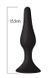 Анальная пробка на присоске MAI Attraction Toys №35 Black, длина 15,5см, диаметр 3,8смSO5008,2 - интернет-магазин интимных товаров Squitter