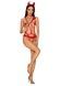 Эротический костюм чертика из стреп Obsessive Evilia teddy red L/XL, боди, чокер, накладки на соски,SO7707,5 - интернет-магазин интимных товаров Squitter