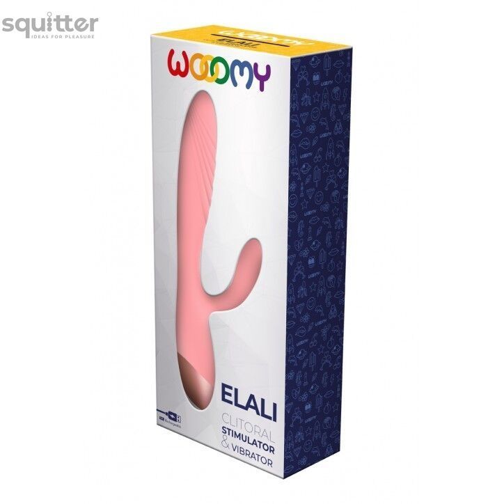 Вібратор-кролик Wooomy Elali Pink Rabbit Vibrator SO7411 - онлайн-сексшоп Сквітер