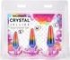 Набір анальних пробок Doc Johnson Crystal Jellies - Anal Trainer Set - Rainbow SX4435,8 - інтернет-магазин інтимних товарів Squitter