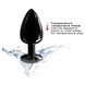 Металева анальна пробка з кристалом Dorcel Diamond Plug Black L SO7810 фото 4