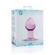 Розовая анальная пробка из стекла Gildo Pink Glass Buttplug No. 27SO4421,4 - интернет-магазин интимных товаров Squitter