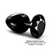 Металева анальна пробка з кристалом Dorcel Diamond Plug Black L SO7810 фото 2