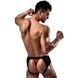 Чоловічі трусики з червоним гульфіком Passion 007 THONG red S/M PSM0078,2 - інтернет-магазин інтимних товарів Squitter