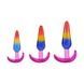 Набір анальних пробок Doc Johnson Crystal Jellies - Anal Trainer Set - Rainbow SX4435,1 - інтернет-магазин інтимних товарів Squitter