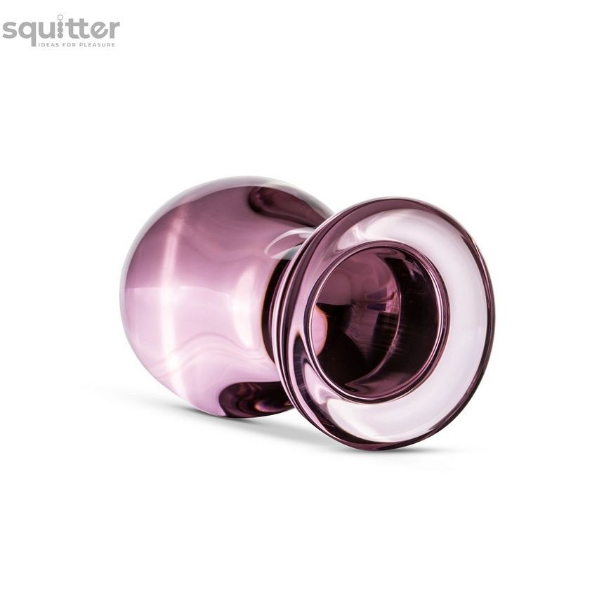 Розовая анальная пробка из стекла Gildo Pink Glass Buttplug No. 27 SO4421 - онлайн-сексшоп Сквитер