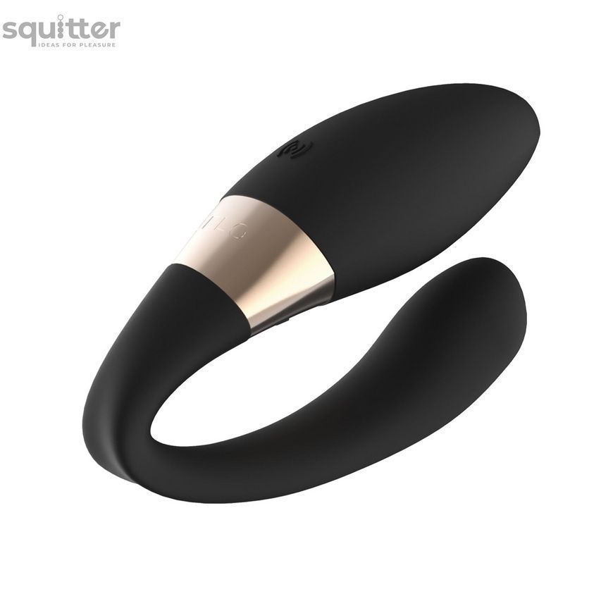 Вібратор для пар LELO Tiani Duo Black, 2 мотори, пульт ДК SO8117 - онлайн-сексшоп Сквітер