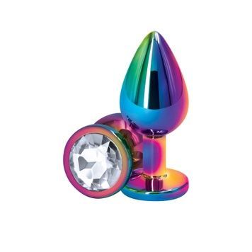 Анальна пробка NS Novelties Rear Assets - Multicolor - Medium - Clear SX4360 - онлайн-сексшоп Сквітер