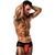 Чоловічі трусики з червоним гульфіком Passion 007 THONG red XXL/XXXL PSM0079 - онлайн-сексшоп Сквітер