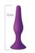 Анальная пробка на присоске MAI Attraction Toys №34 Purple, длина 12,5см, диаметр 3,2смSO5009,2 - интернет-магазин интимных товаров Squitter
