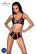 Комплект белья Passion TASMINA SET S/M black, лиф, высокие трусики с корсетом сзадиSO8491,1 - интернет-магазин интимных товаров Squitter