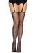 Панчохи Leg Avenue Daisy Dot Fishnet Stockings One Size Black SX2746,6 - інтернет-магазин інтимних товарів Squitter