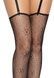 Панчохи Leg Avenue Daisy Dot Fishnet Stockings One Size Black SX2746,4 - інтернет-магазин інтимних товарів Squitter