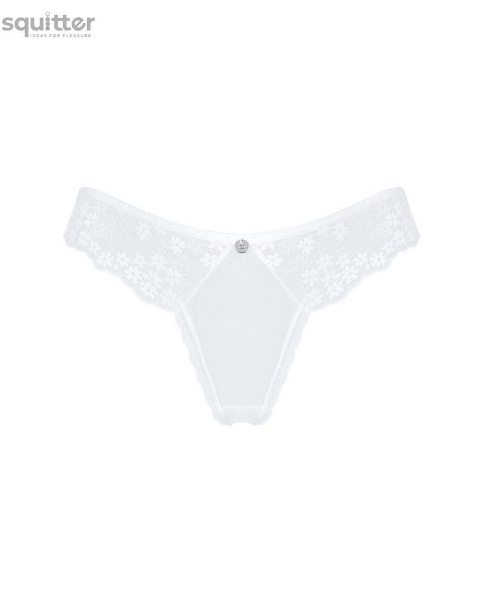 Полупрозрачные трусики Obsessive Heavenlly panties XL/2XL, открытые ягодицы SO8171 - онлайн-сексшоп Сквитер