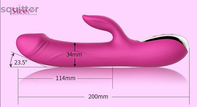 Вибратор-пульсатор Leten Automatical Thrusting Vibrator с подогревом, перезаряжаемый, 10 режимов SO2128 фото