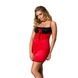 Сорочка приталена з відкритою спиною Passion LENA CHEMISE 6XL/7XL, red, трусики PS1027,1 - інтернет-магазин інтимних товарів Squitter
