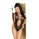 Боди Penthouse Devils Advocate XL Black, вырез на животике, имитация плетенияSO6430,1 - интернет-магазин интимных товаров Squitter