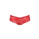 Трусики-бразиліана з квіткового мережива Raja Thong red L/XL - Passion SO5376 фото 5