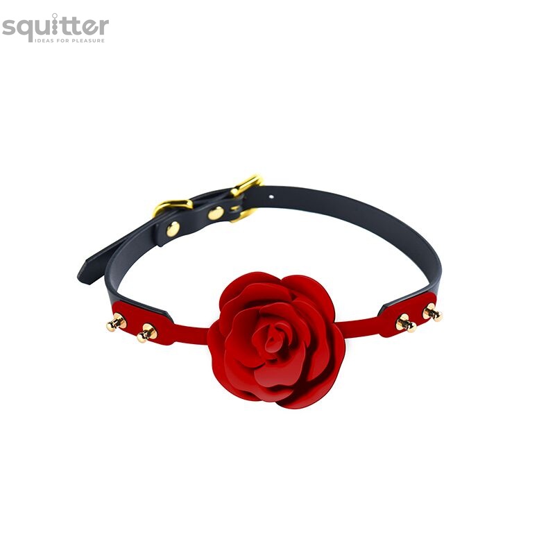 Роскошный кляп в виде розы Zalo - Rose Ball Gag, двойное использование SO6690 фото