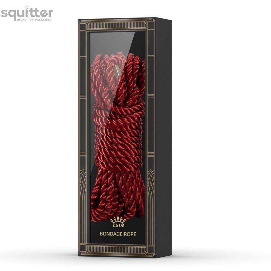 Розкішна мотузка для Шибарі Zalo Bondage Rope Red SO8235 - онлайн-сексшоп Сквітер