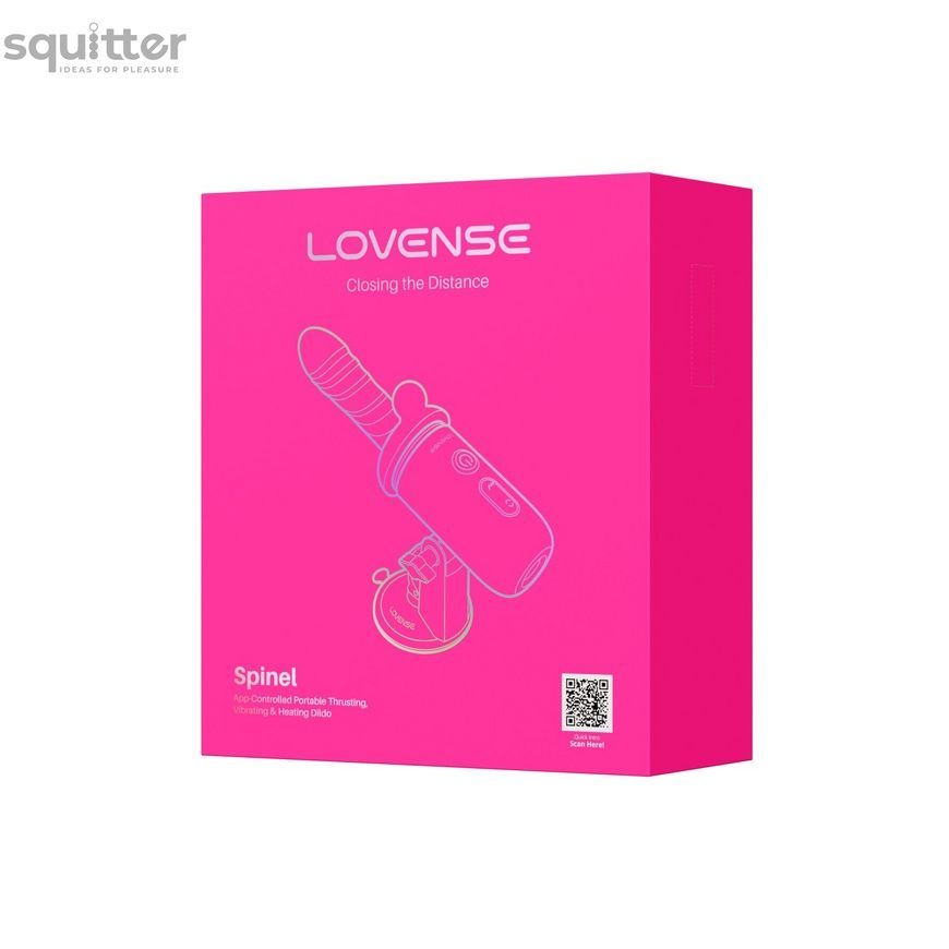 Смарт-міні секс-машина Lovense Spinel імітація фрикцій, підігрів, 3 насадки, на присосці SX3316 - онлайн-сексшоп Сквітер