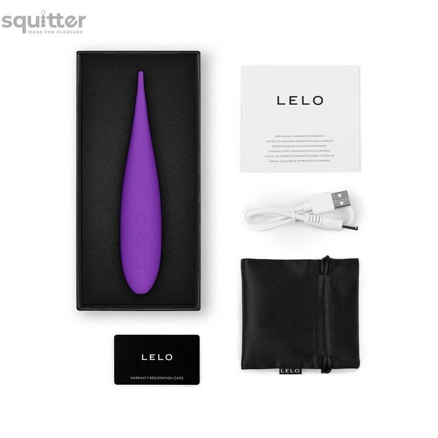Кліторальний вібратор LELO DOT Travel Purple SX2552 - онлайн-сексшоп Сквітер