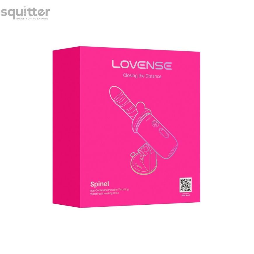 Смарт-міні секс-машина Lovense Spinel імітація фрикцій, підігрів, 3 насадки, на присосці SX3316 - онлайн-сексшоп Сквітер