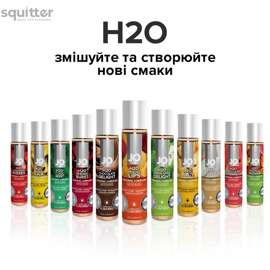 Смазка на водной основе System JO H2O — Peachy Lips (120 мл) без сахара, растительный глицерин SO1777 фото