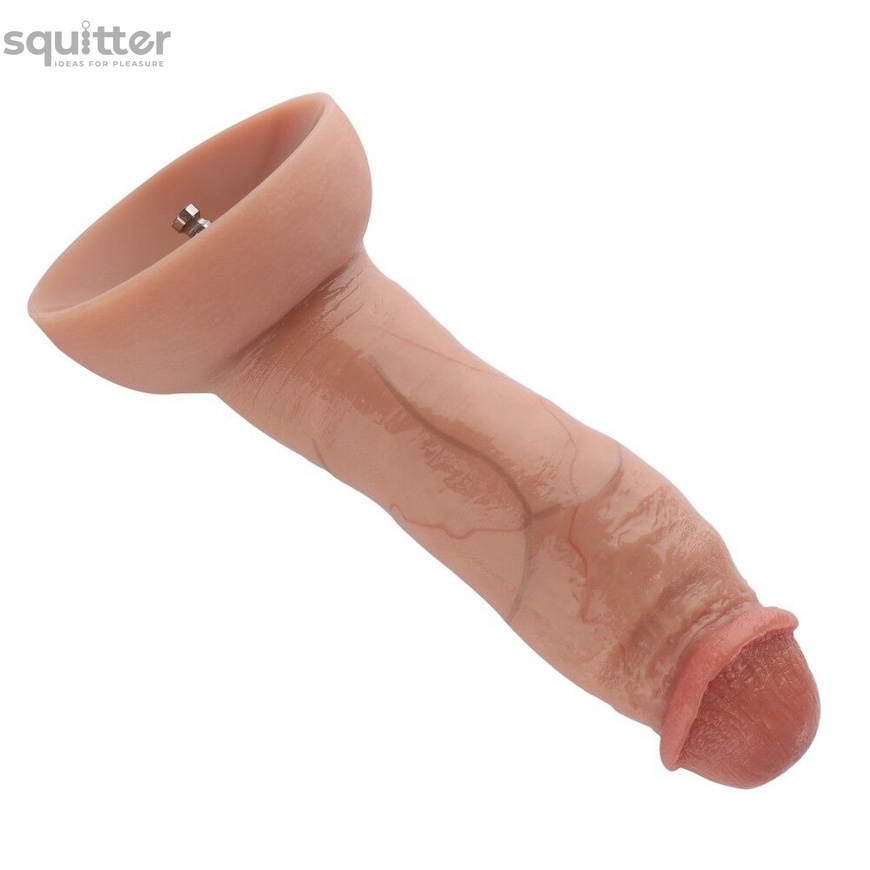 Гиперреалистичный фаллоимитатор для секс-машин Hismith Hyper Realistic Silicone Dildo, KlicLok SO6213 фото