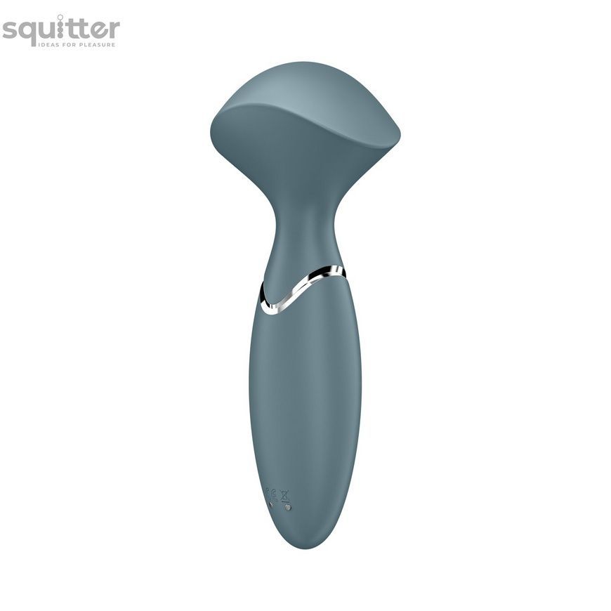 Вібромасажер Satisfyer Mini Wand-er Grey SO7793 - онлайн-сексшоп Сквітер