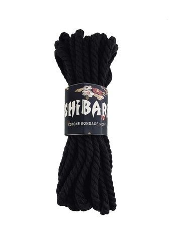 Хлопковая веревка для Шибари Feral Feelings Shibari Rope, 8 м черная SO4002 - онлайн-сексшоп Сквитер