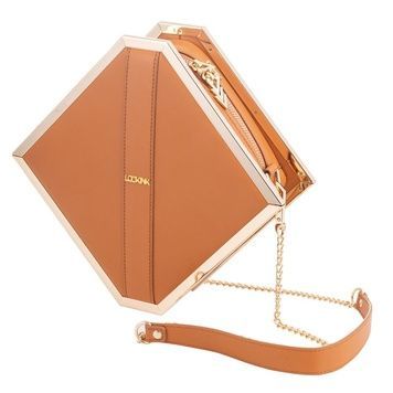 Сумка для секс-іграшок LOCKINK Mysterious Square Kink Bag, коричнева, набір для бондажу в комплекті SX0842 - онлайн-сексшоп Сквітер