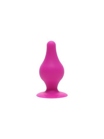 Анальна пробка SilexD (Model 2 size XS) Pink двошаровий, силікон+Silexpan, діаметр 2,9 см SO6738 - онлайн-сексшоп Сквітер